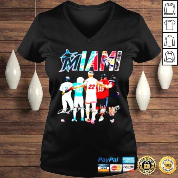 Miami Team Sports Players signatures shirt - Image 2