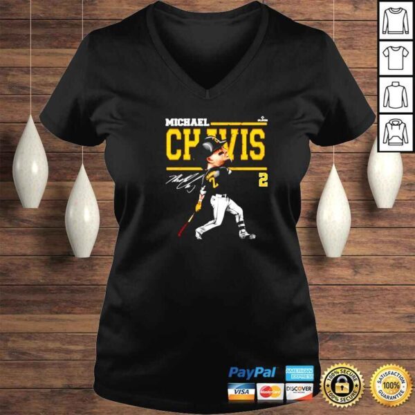 Michael Chavis Pittsburgh Cartoon Baseball Signatures Shirt - Image 2