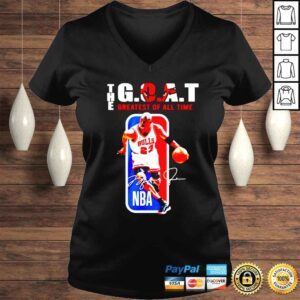 VLadies Michael Jordan The Greatest Of All Time Signature shirt