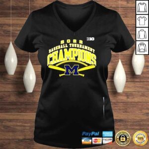 VLadies Michigan Wolverines 2022 Big 10 Baseball Champions Shirt