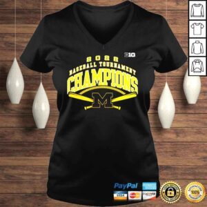 VLadies Michigan Wolverines 2022 Big Ten Baseball Conference Tournament Champions shirt