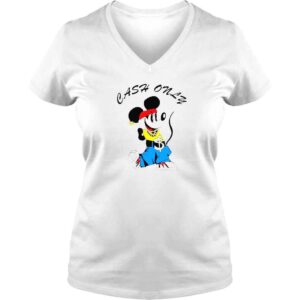 VLadies Mickey Cash Only Toon Shirt