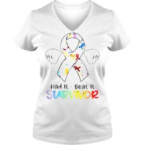 VLadies Mickey Mouse Had It Beat It Survivor 2022 shirt