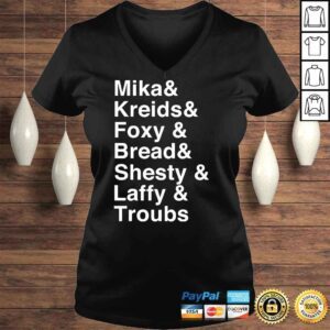 VLadies Mika Kreids Foxy Bread Shesty Laffy Troubs Shirt