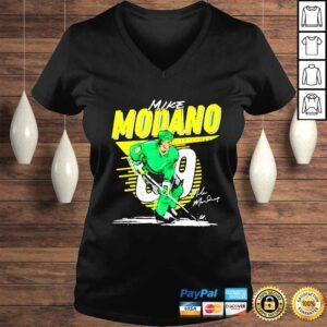 VLadies Mike Modano Minnesota North Stars Comet Signature shirt