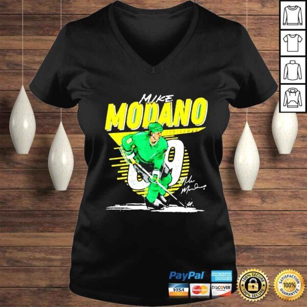 Mike Modano Minnesota North Stars Comet Signature shirt - Image 2