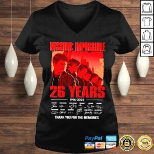 VLadies Mission Impossible 26 years 19962022 signatures shirt