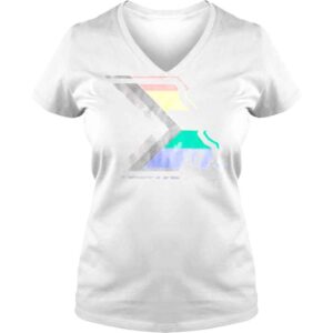 VLadies Missouri Outline Progress Pride Flag Shirt