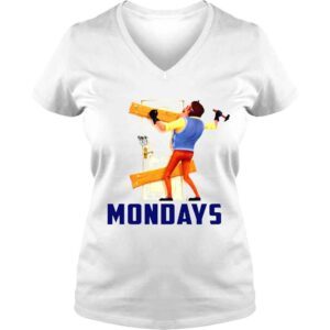 VLadies Mondays Hello Neighbor shirt