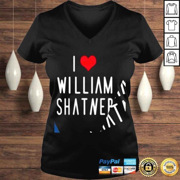 Mr Fancy Pants I love William Shatner shirt - Image 2