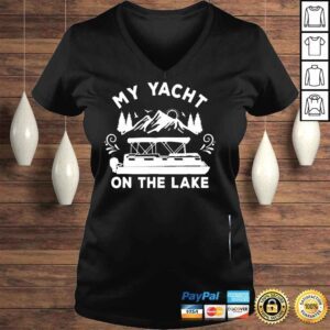 VLadies My yacht on the lake pontoon boat shirt