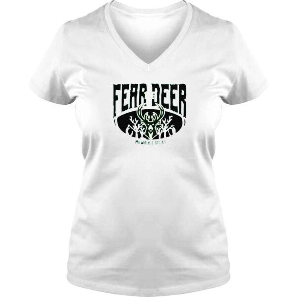 NBA Milwaukee Bucks Basketball Fear The Deer Shirt - Image 2