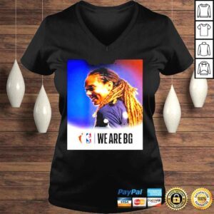 VLadies NBA we are bg support of wNBA star brittney griner shirt