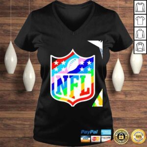 VLadies NFL Shield LGBT Pride logo shirt