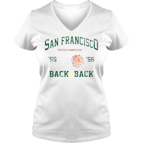 National Champions San Francisco ’55 ’56 Back to Back Shirt - Image 2