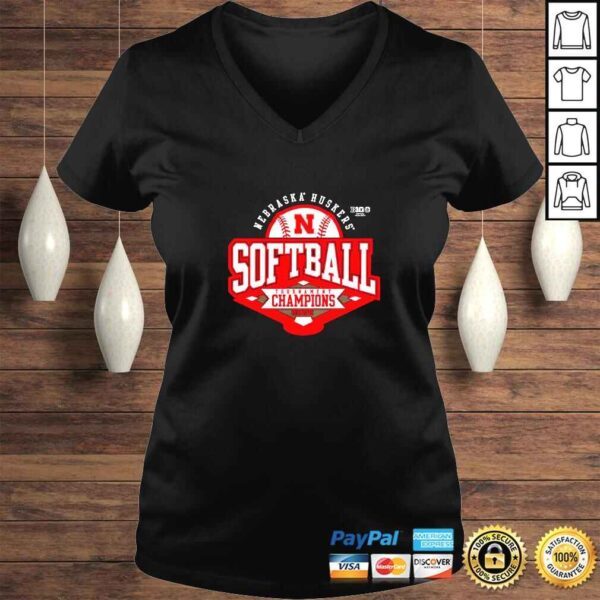 Nebraska Huskers Softball Tournament Champions 2022 TShirt - Image 2