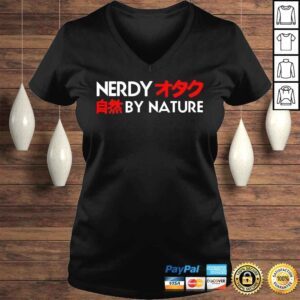 VLadies Nerdy by nature shirt