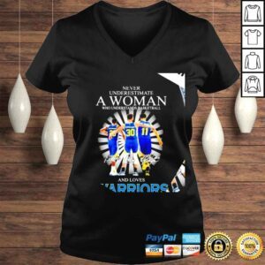 VLadies Never underestimate a woman who understands basketball and loves Golden State Warriors 2022 signatures shirt