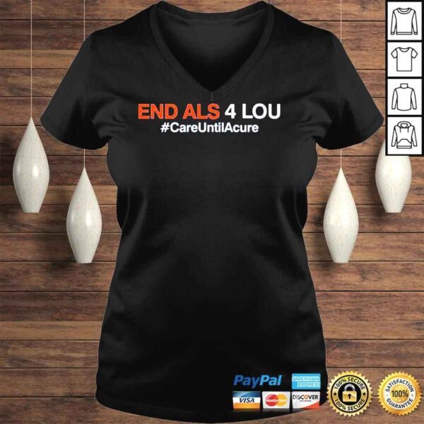 New York Mets End Als 4 Lou #CareUntilAcure shirt - Image 2