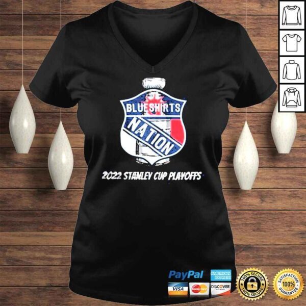 New York Rangers Blueshirts Nation 2022 Stanley Cup Playoff Shirt - Image 2