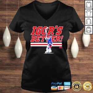 VLadies New York Rangers Igor Shesterkin Igors Better Shirt