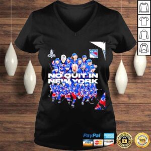 VLadies New York Rangers Stanley Cup Playoffs no quit in New York 2022 shirt