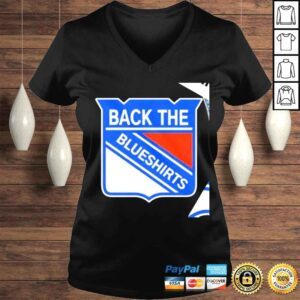 VLadies New York Rangers back the Blueshirts logo shirt