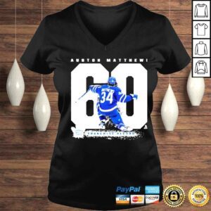 VLadies Nhl auston matthews toronto maple leafs goal record shirt