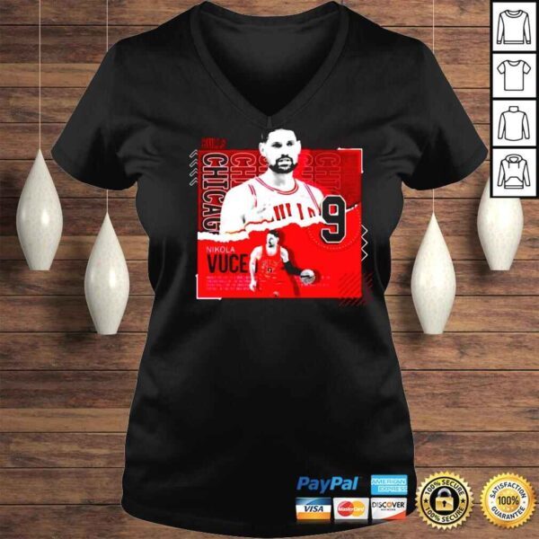 Nikola Vucevic Basketball Paper Poster Bulls Shirt - Image 2