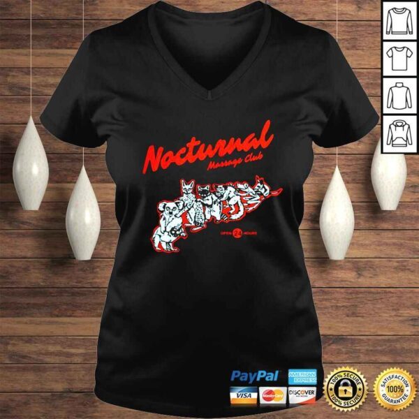 Nocturnal Wonderland Massage Club shirt - Image 2