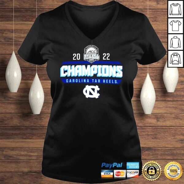 North Carolina Tar Heels 2022 ACC Baseball Conference Tournament Champions shirt - Image 2