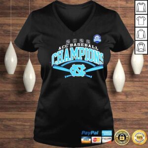 VLadies North Carolina Tar Heels 2022 ACC Baseball Conference Tournament Champions unisex Tshirt