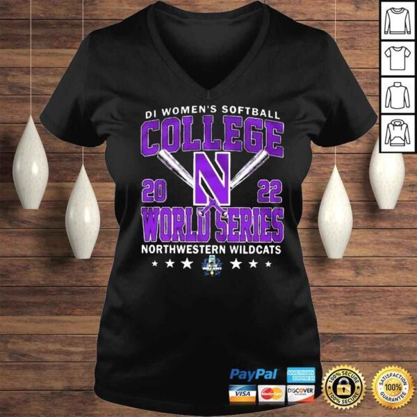 Northwestern Wildcats D1 Softball Womens College World Series shirt - Image 2