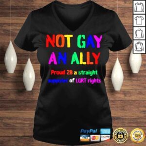 VLadies Not Gay An Ally Proud 2B A Straight Supporter Of LGRT Rights TShirt