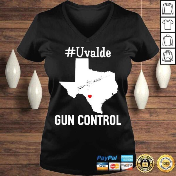 Offical Uvalde gun control now pray for Texas shirt - Image 2