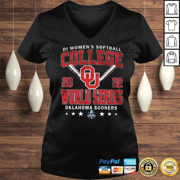 Oklahoma Sooners D1 Softball Womens College World Series shirt - Image 2