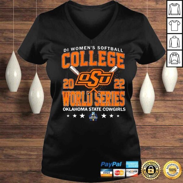 Oklahoma State Cowgirls D1 Softball Womens College World Series shirt - Image 2