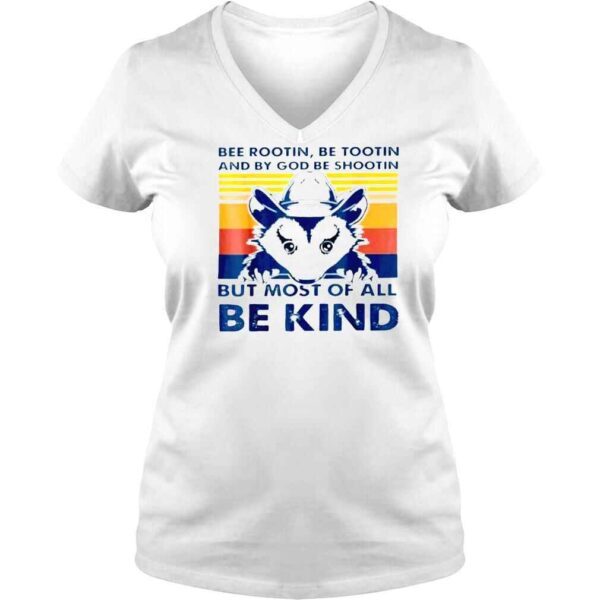 Opossum Bee Rootin Be Tootin Most Of All Be Kind Vintage Shirt - Image 2