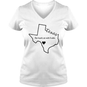 VLadies Our Hearts are With Uvalde Uvalde Strong Uvalde Texas Tee Shirt