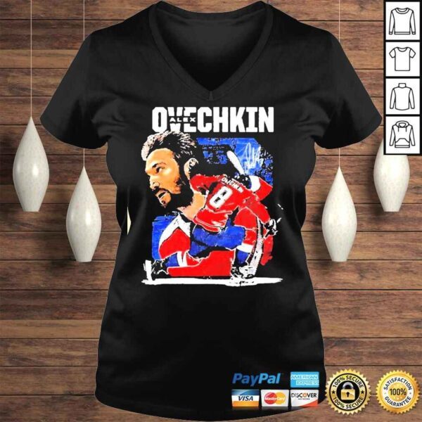 Ovechkin for Washington capitals fans signatures Tshirt - Image 2