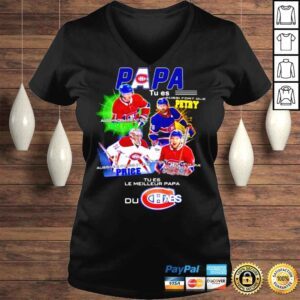 VLadies Papa Tues Le Meilleur Papa Montreal Canadiens shirt