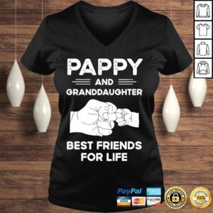 VLadies Pappy and granddaughter best friends for life matching shirt