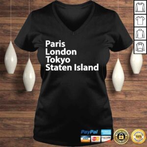 VLadies Paris london tokyo staten island shirt