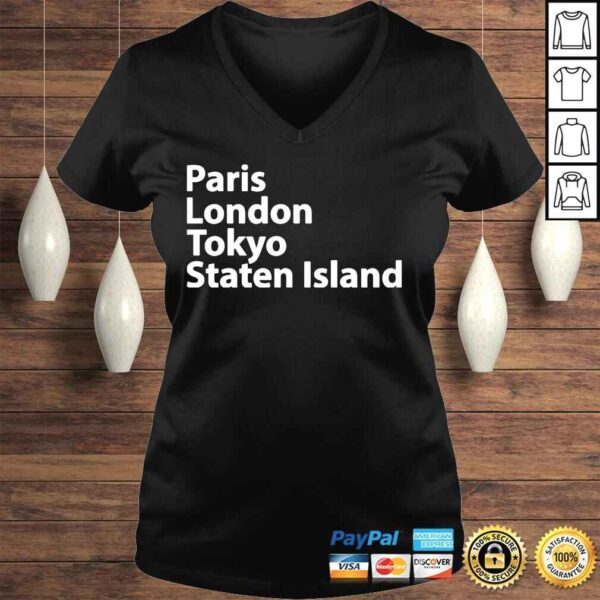 Paris london tokyo staten island shirt - Image 2