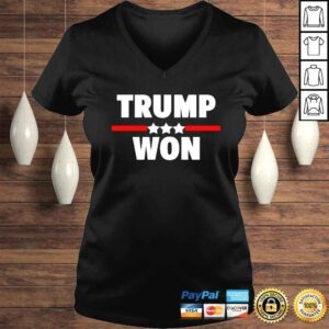 VLadies Patriot Takes Trump Won shirt