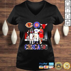 VLadies Payton 34 Chicago Bears Ernie Banks 14 Chicago Cubs Michael Jordan 23 Chicago Bulls signature shirt