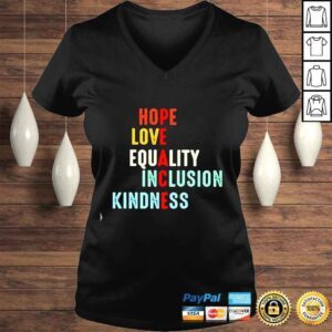 VLadies Peace Hope Love Equality Inclusion Kindness vintage s BlackWomen