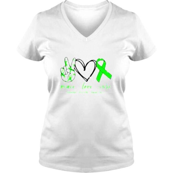 Peace love cure Bipolar Disorder Awareness shirt - Image 2