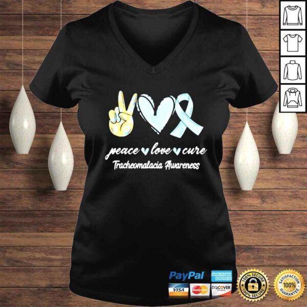 Peace love cure tracheomalacia awareness shirt - Image 2