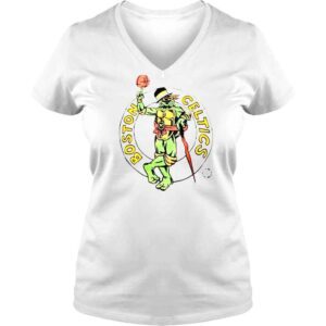 VLadies Pete Blackburn Boston Celtic Leonardo Ninja Turtle Shirt